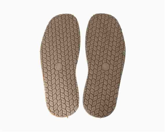 FULL RUBBER SOLE TYRE TREAD STYLE RUEDA LARGE 5MM BEIGE