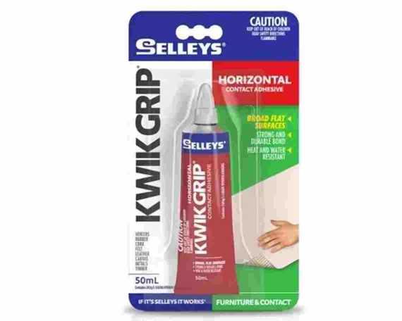 SELLEYS KWIK GRIP  CONTACT ADHESIVE 50ML TUBE IN BLISTER PACK