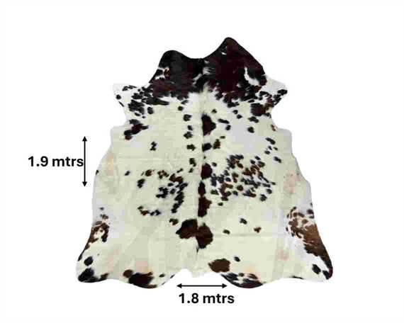  COWHIDE RUG TRI COLOUR small (rug pictured sent)