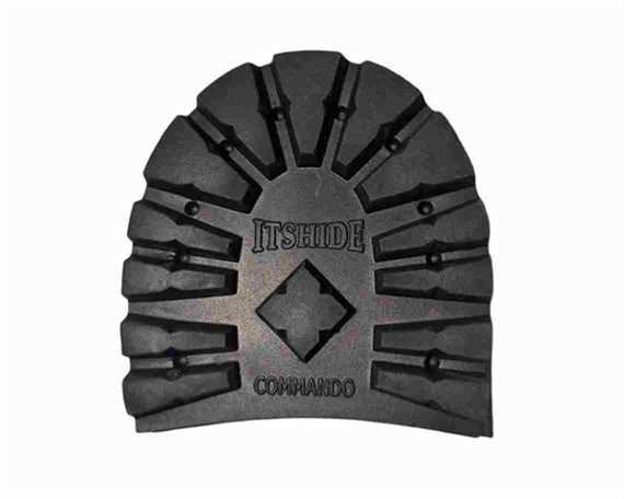 LUG COMMANDO LITE 12.5MM HIGH ITSHIDE RUBBER HEELS 3 5/8" BLACK