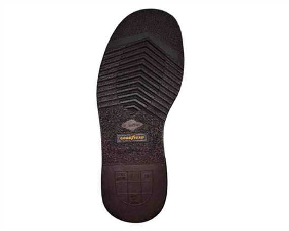 DETROIT SOLES SIZE 10 BROWN RUBBER MADE BY GOODYEAR