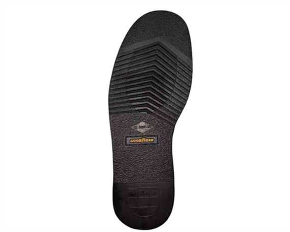 DETROIT SOLES SIZE 12 BLACK RUBBER MADE BY GOODYEAR