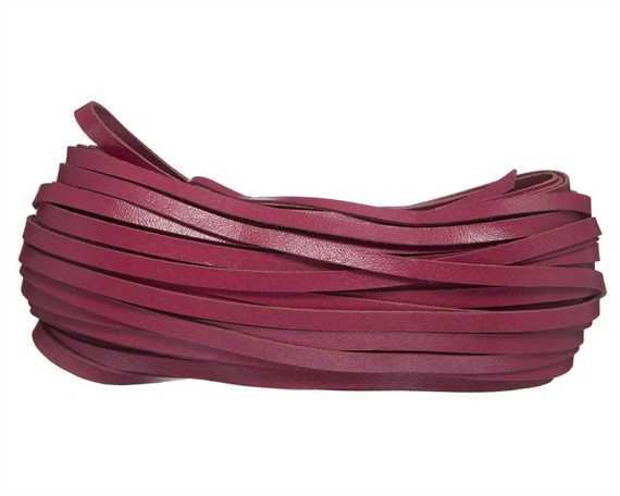 KANGAROO LACING FLAT 4.7MM HOT PINK 23M HANK AUSTRALIAN MADE