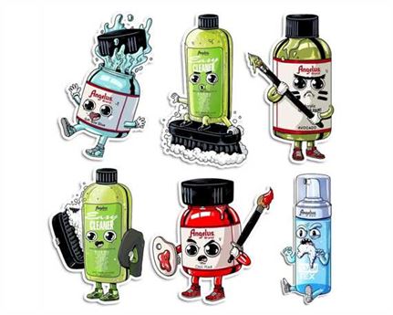ANGELUS STICKER PACK #1-BY @AlexMDC (PK6)