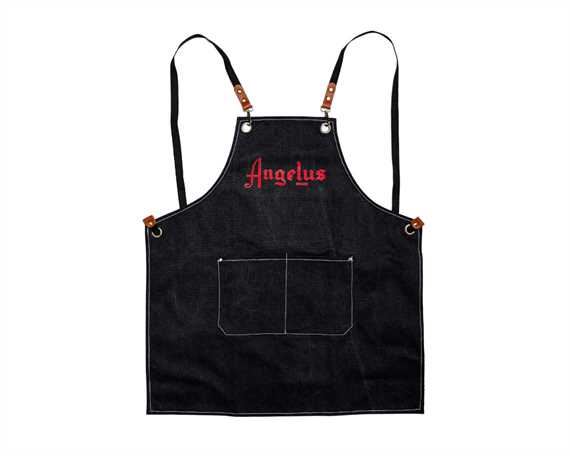 ANGELUS CLOTH APRON BLACK/RED LOGO 