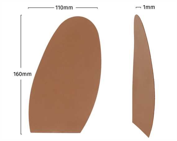SUPERTAP REFLEX PROTECTIVE HALF SOLE SMOOTH MEDIUM BEIGE (PAIR)