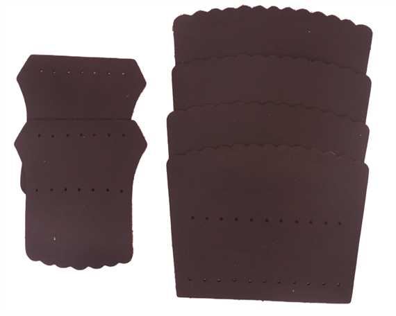 BILLIARD TABLE POCKET SET HEAVY BROWN
