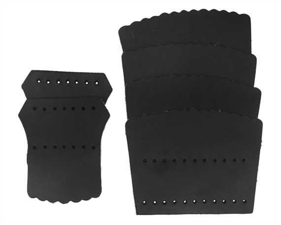 BILLIARD TABLE POCKET SET STANDARD LEATHER BLACK