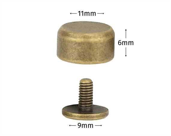 BAG FEET SCREW BACK ANTIQUE BRASS PK4 166001-21