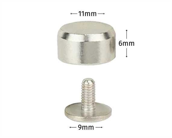 BAG FEET SCREW BACK NICKEL PLATE PK4 166001-06