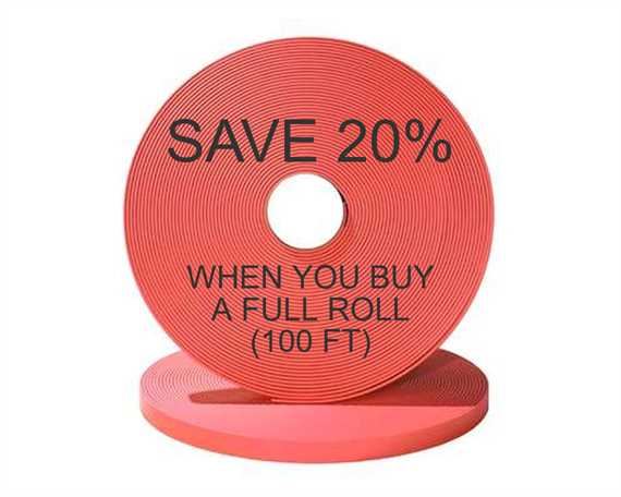 BioThane® BETA® SUPER HEAVY (1 1/2") 38MM CORAL PC524 (PER L/FT)