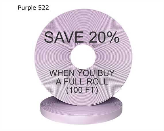 BioThane® BETA® SUPER HEAVY (1") 25MM LAVENDER PU522 (PER L/FT)