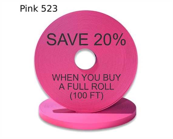 BioThane® BETA® SUPER HEAVY (5/8") 16MM PINK PK523 (PER L/FT)