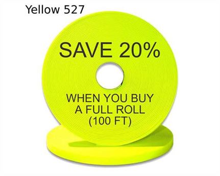 BioThane® BETA® STANDARD (3/4") 19MM FLURO LIME YE527 (PER L/FT)