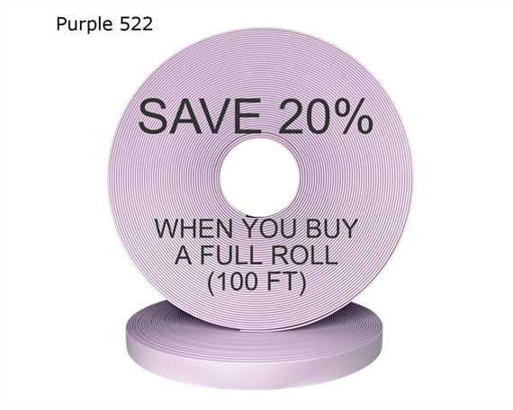 BioThane« BETA« STANDARD (3/4") 19MM LAVENDER PU522 (PER L/FT)