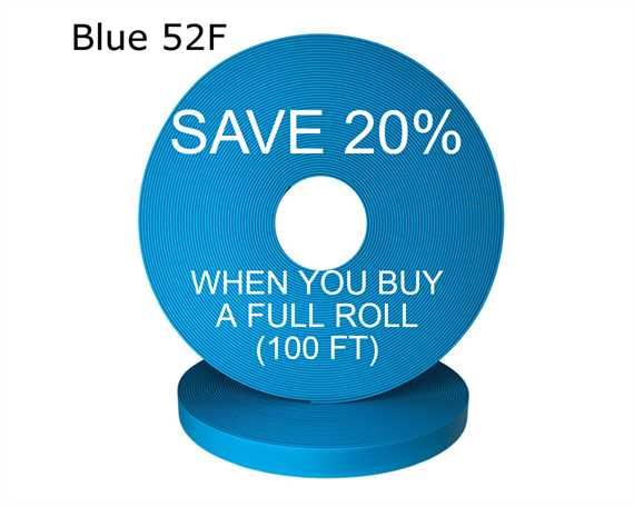 BioThane® BETA® SUPER HEAVY (1 1/2") 38MM LAGUNE BLUE BU52F (PER L/FT)