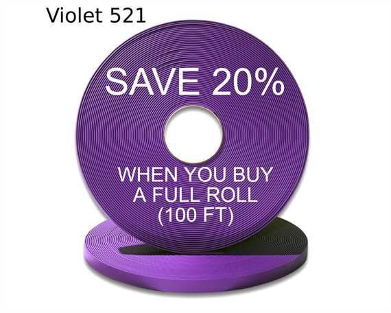 BioThane® BETA® SUPER HEAVY (1 1/2") 38MM PURPLE VI521 (PER L/FT)