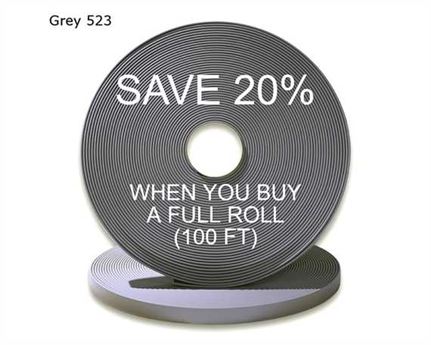 BioThane® BETA® STANDARD (1/2") 13MM GREY GY523 (PER L/FT)