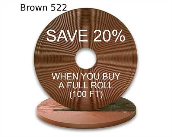 BioThane« BETA« STANDARD (3/4") 19MM MILK CHOCOLATE BR522 (PER L/FT)