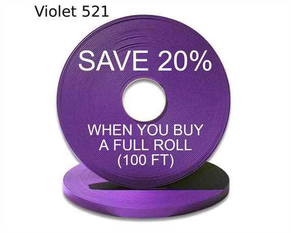 BioThane® BETA® STANDARD (1 1/2") 38MM PURPLE VI521 (PER L/FT)