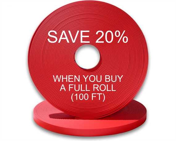 BioThane« BETA« STANDARD (1") 25MM RED RD522 (PER L/FT)