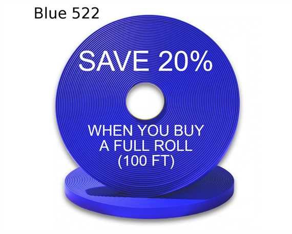 BioThane« BETA« STANDARD (1") 25MM SKY BU522 (PER L/FT)