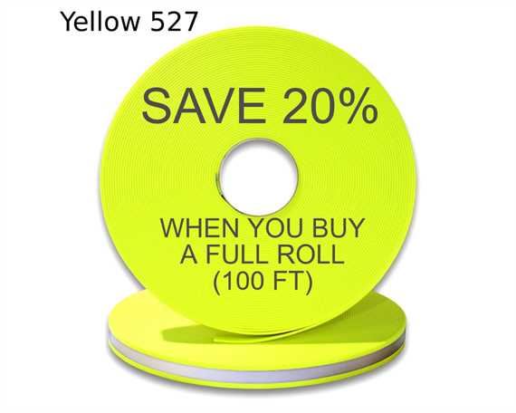 BioThane« BETA« REFLECTIVE (1") 25MM FLURO LIME YE527 (PER L/FT)