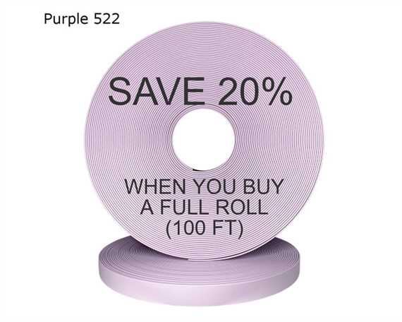 BioThane® BETA® ADJUSTABLE (5/8") 16MM LAVENDER PU522 (PER L/FT)