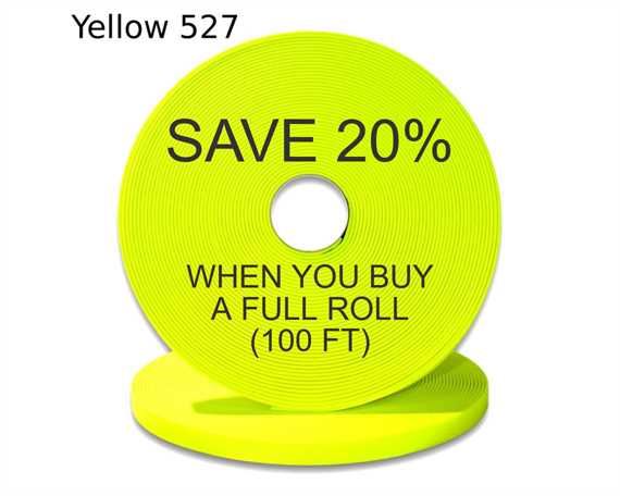 BioThane® BETA® STANDARD (1/2") 13MM FLURO LIME YE527 (PER L/FT)