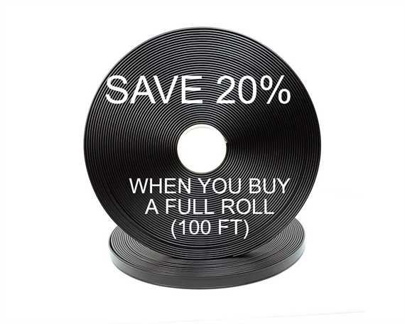 BioThane® BETA® SUPER HEAVY TWO GROOVE (1") 25MM BLACK BL580 (PER L/FT)