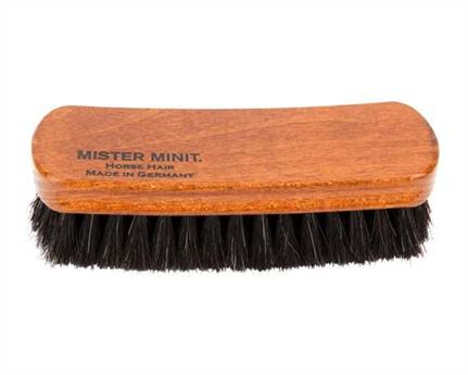 MINIT SHOE BRUSH HORSE HAIR LARGE WITH LOGO