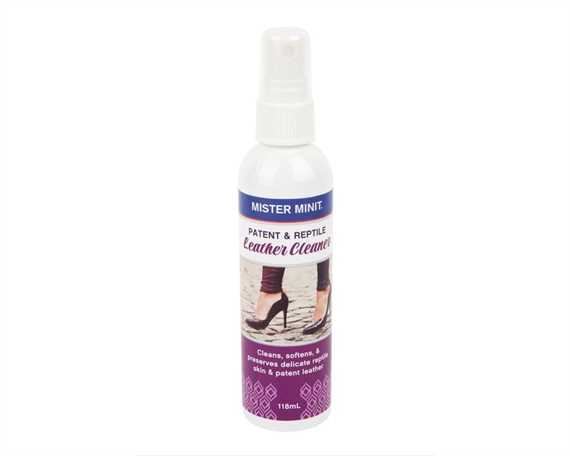 MINIT PATENT & REPTILE LEATHER CLEANER 118mL White Bullet Bottle White Lid