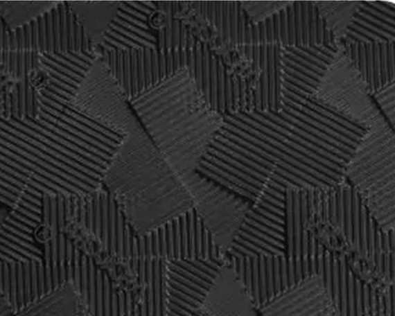 VIBRAM NEWFLEX FEATHER 6mm SOLING SHEET BLACK #8880