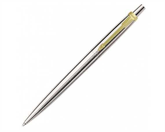 PARKER JOTTER Stainless Steel Gold Trim Ballpoint Pen