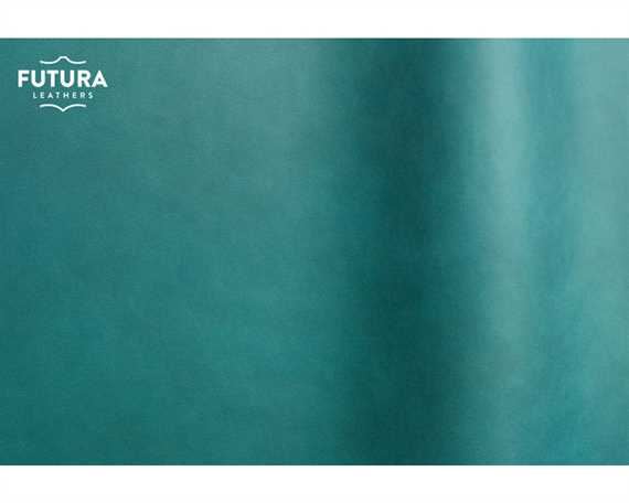 FUTURA SILK 0778 TEAL UPHOLSTERY ANILINE LEATHER FULL HIDE
