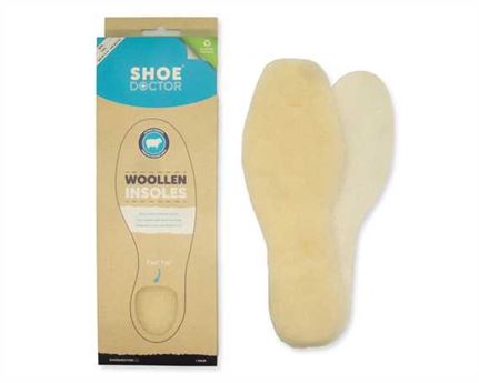  SHOE DOCTOR INSOLES WOOLLEN SIZE EURO 41/42 (AUS 7/8) (PAIR)