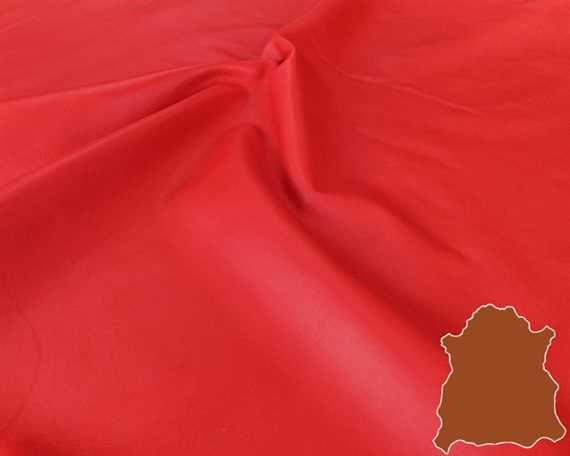 LEATHER SHEEP NAPPA GARMENT LIMITED EDITION STOP SIGN RED