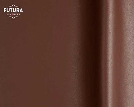 FUTURA LENA 2342 BROWN PIGMENTED UPHOLSTERY LEATHER FULL HIDE