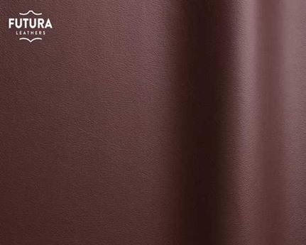 FUTURA LENA 3368 BURGUNDY PIGMENTED UPHOLSTERY LEATHER FULL HIDE