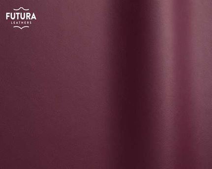 FUTURA LENA 5484 BURGUNDY PIGMENTED UPHOLSTERY LEATHER FULL HIDE