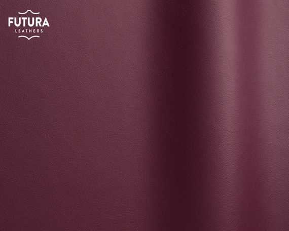 FUTURA LENA 5484 BURGUNDY PIGMENTED UPHOLSTERY LEATHER FULL HIDE