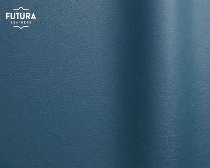 FUTURA LENA 6644 BLUE PIGMENTED UPHOLSTERY LEATHER FULL HIDE