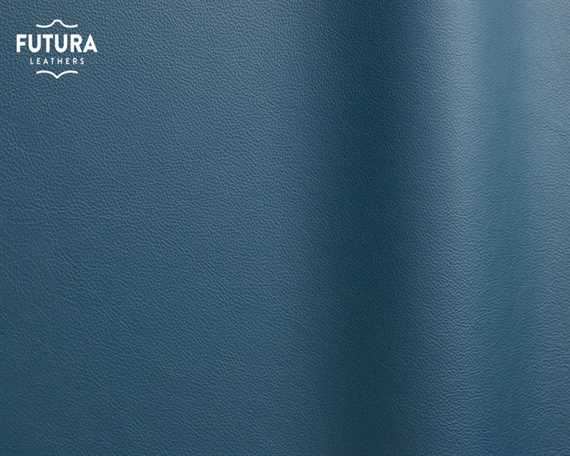 FUTURA LENA 6644 BLUE PIGMENTED UPHOLSTERY LEATHER FULL HIDE