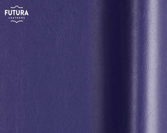 FUTURA LENA 6650 BLUE PIGMENTED UPHOLSTERY LEATHER FULL HIDE