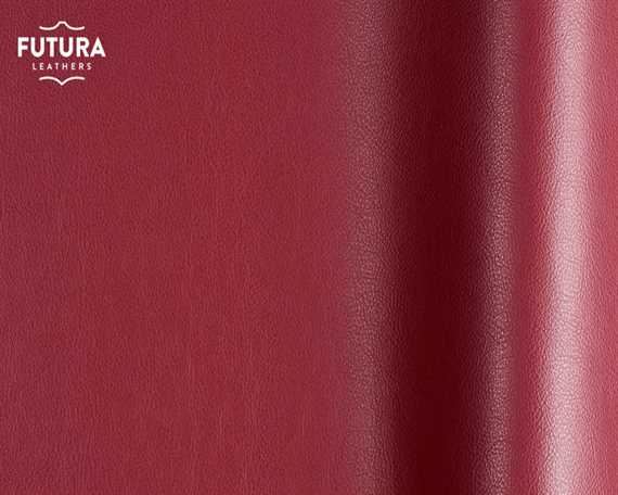 FUTURA LENA 7702 BURGUNDY PIGMENTED UPHOLSTERY LEATHER FULL HIDE