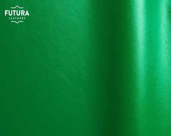 FUTURA LENA VERDE FUTURA GREEN PIGMENTED UPHOLSTERY LEATHER FULL HIDE