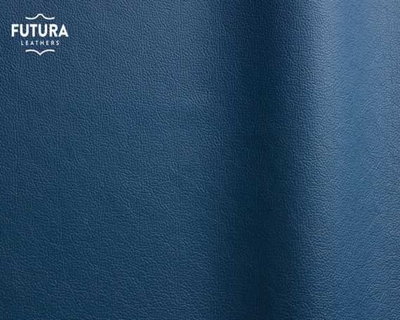 FUTURA SIERRA 307 BLUE PIGMENTED UPHOLSTERY LEATHER FULL HIDE