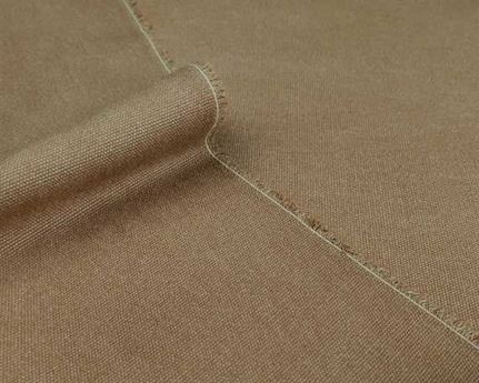 100%  RECYCLED YARN DYED CANVAS 16oz CHAMOIS #20 140cm Wide (Lineal Metre)