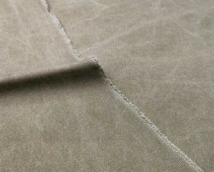 100% RECYCLED YARN DYED CANVAS 16oz DULL KHAKI #15 140cm Wide (Lineal Metre)