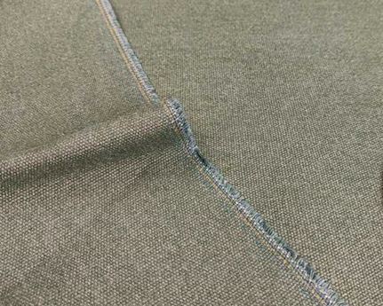 100% RECYCLED YARN DYED CANVAS 16oz SEAWEED #27 140cm Wide (Lineal Metre)